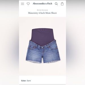Maternity 4 Inch Mom Shorts.